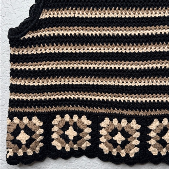 Rails Hazel Sleeveless Crochet Top Size XS Knit Boho Coastal Chic Resort Summer - Picture 5 of 8